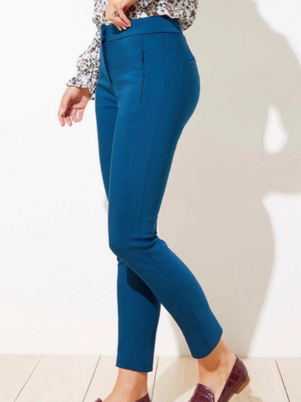 LOFT High Waist Skinny Dress Pants